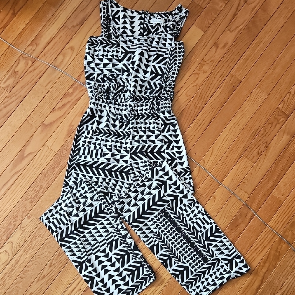 Calvin Klein Monochrome Patterned Jumpsuit